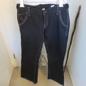 Lucky Brand 99% Cotton 1% Spandex BLACK Jeans Size 12 Style 7W10362 USA Made